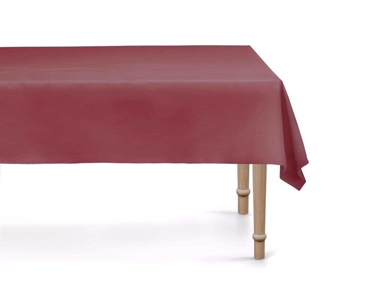 Muovinen pöytäliina - tummanpunainen, 137 x 183 cm