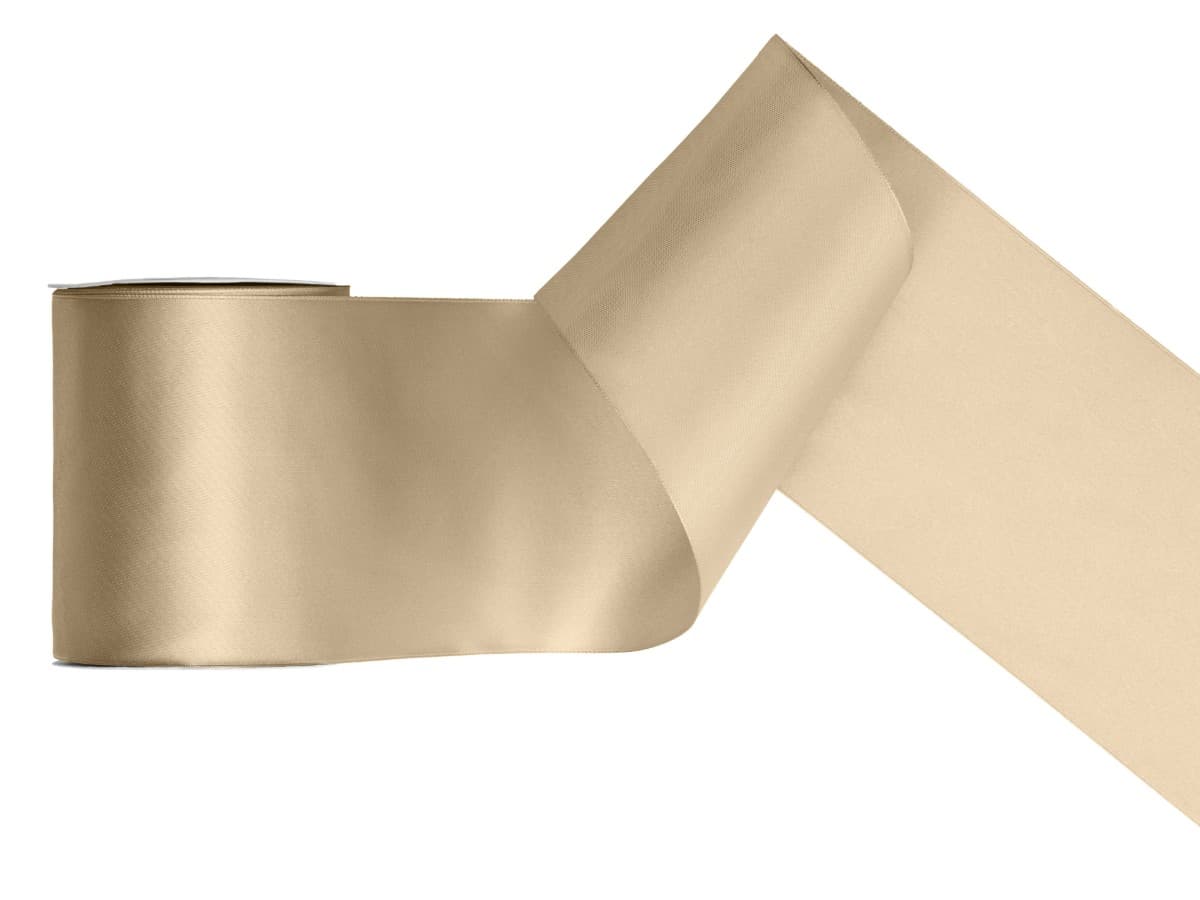 Satiininauha - Cold gold , 100mm x 25m