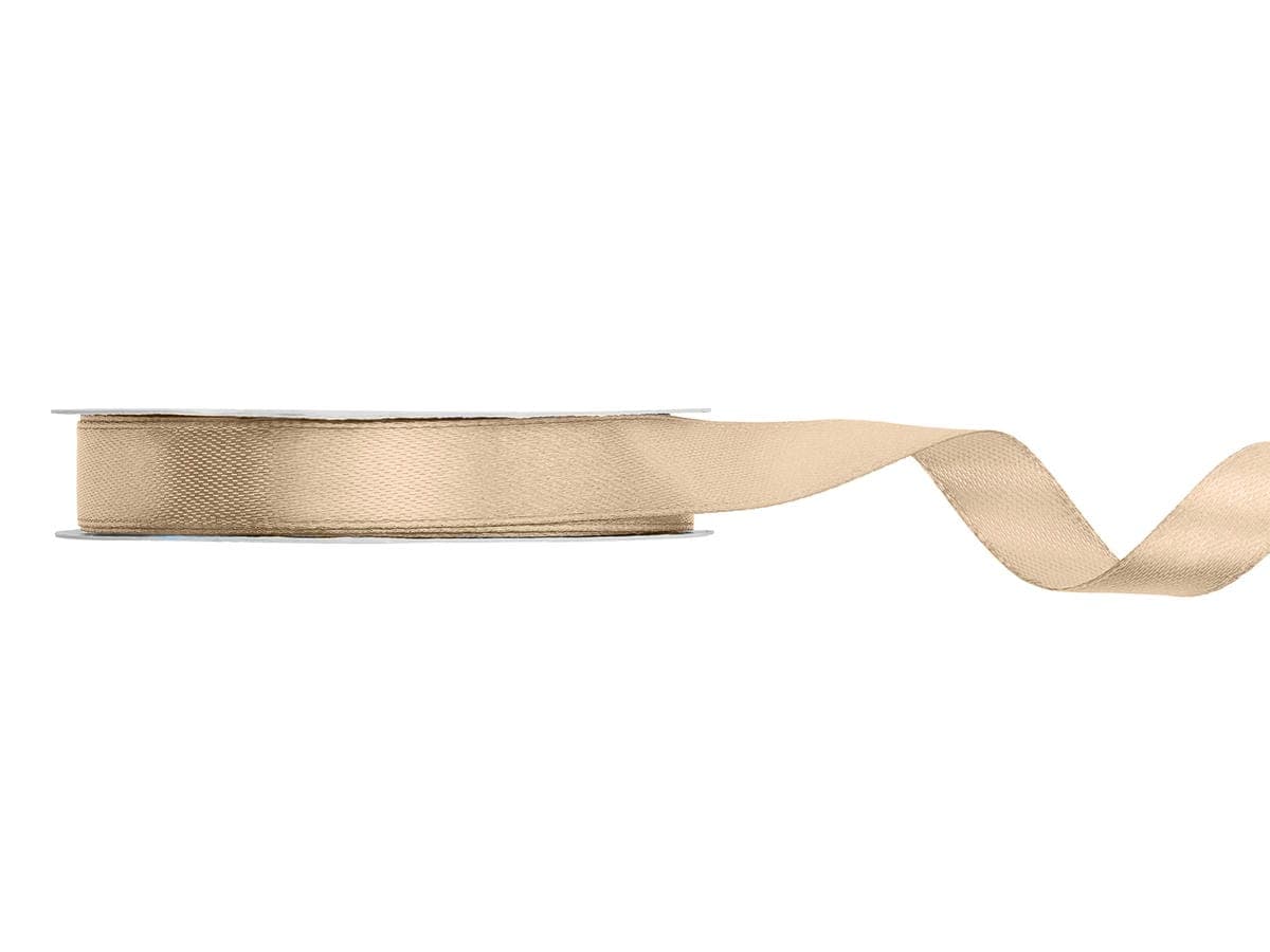 Satiininauha - Light Mocca, 12mm x 25m