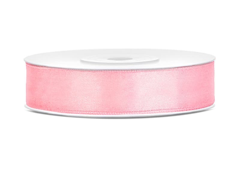 Satiininauha - Light pink , 12mm x 25m