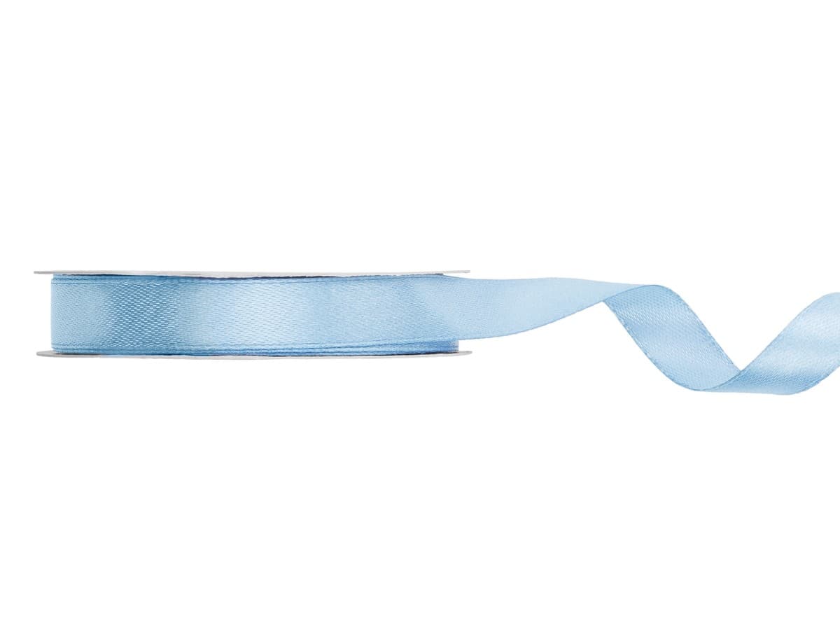 Satiininauha - Light Misty blue, 12mm x 25m