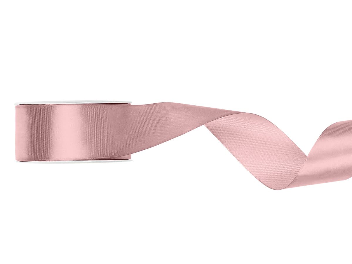 Satiininauha - Light Dusty Rose , 25mm x 25m