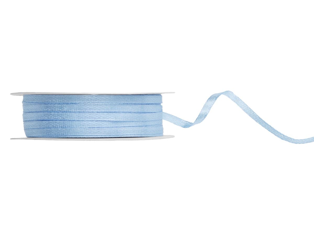 Satiininauha - Light misty blue, 3mm x 50m