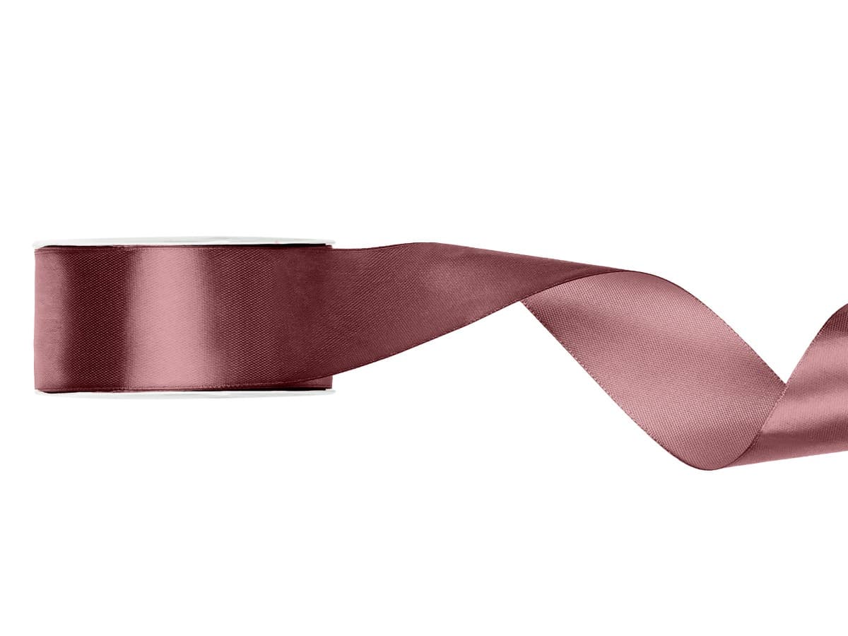 Satiininauha - Dark Dusty Rose , 38mm x 25m