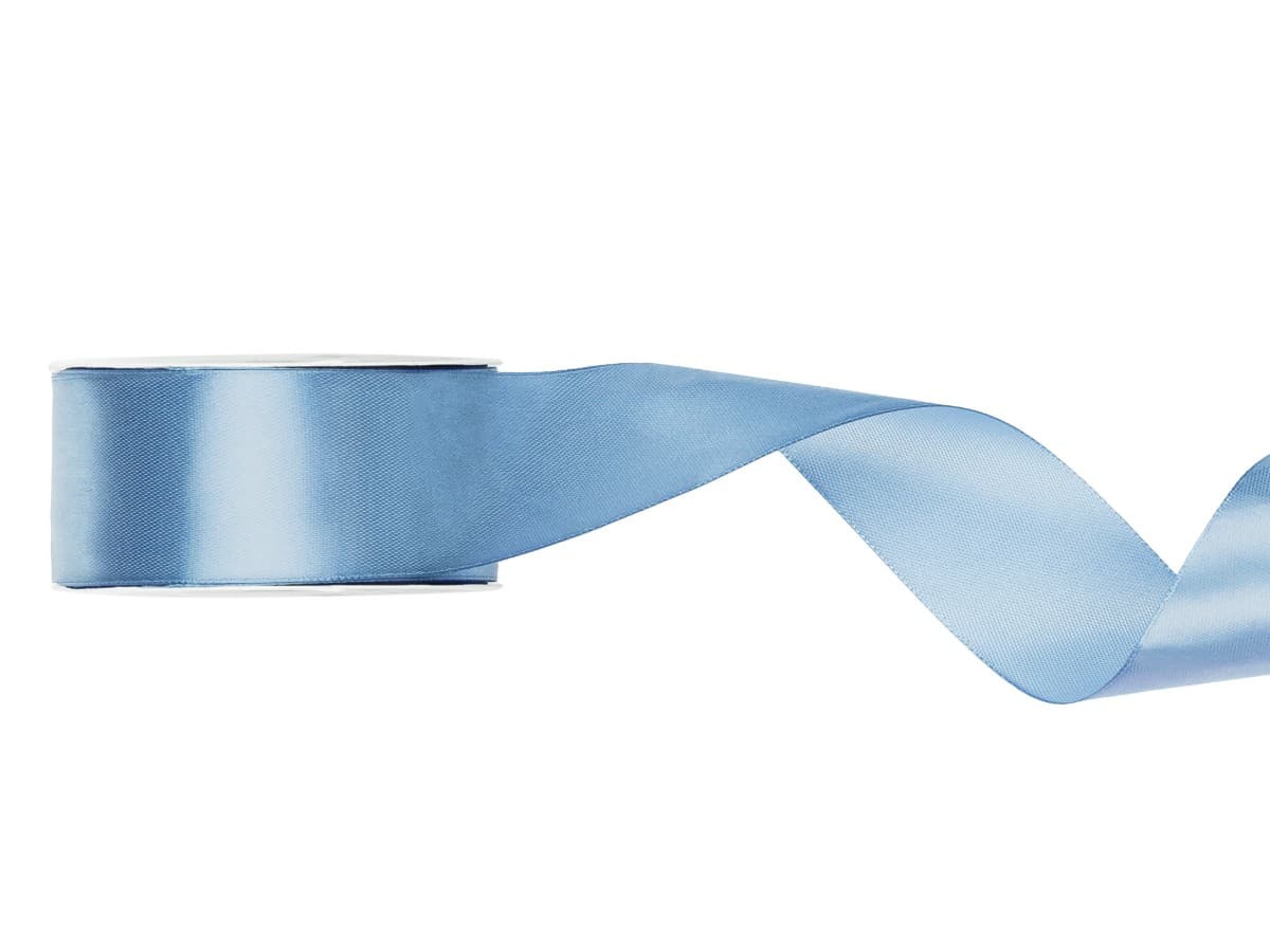 Satiininauha - Misty blue, 38mm x 25m