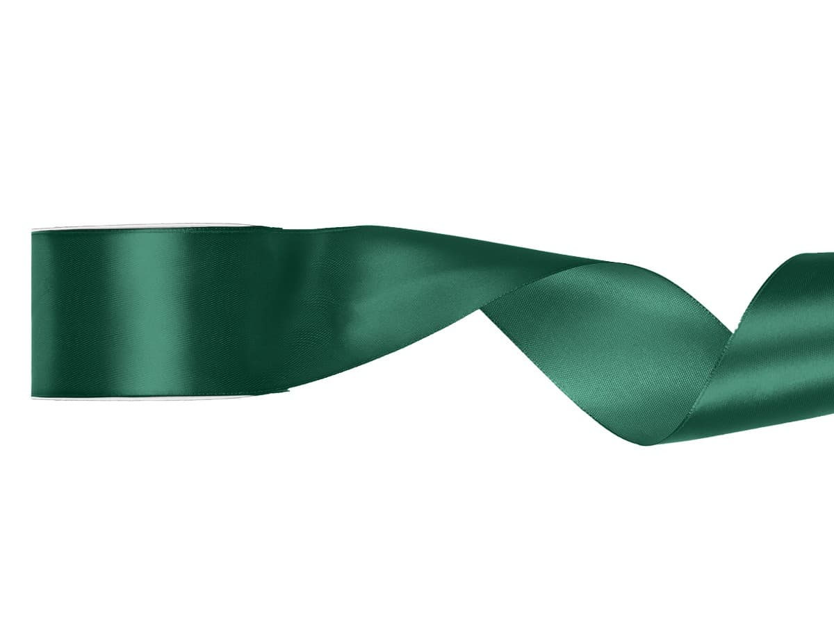 Satiininauha - Bottle green, 50mm x 25m