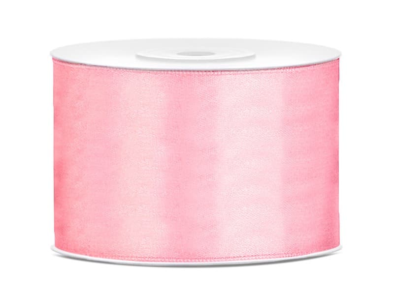 Satiininauha - Light pink , 50mm x 25m