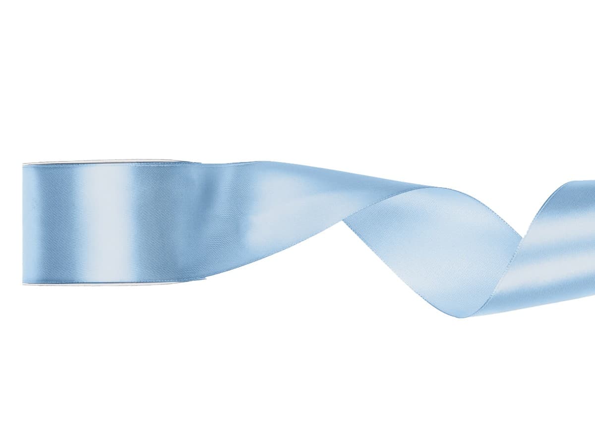 Satiininauha - Light Misty blue, 50mm x 25m