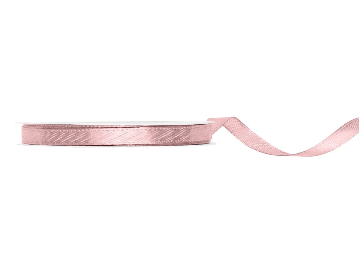 Satiininauha - Light Dusty Rose , 6mm x 25m