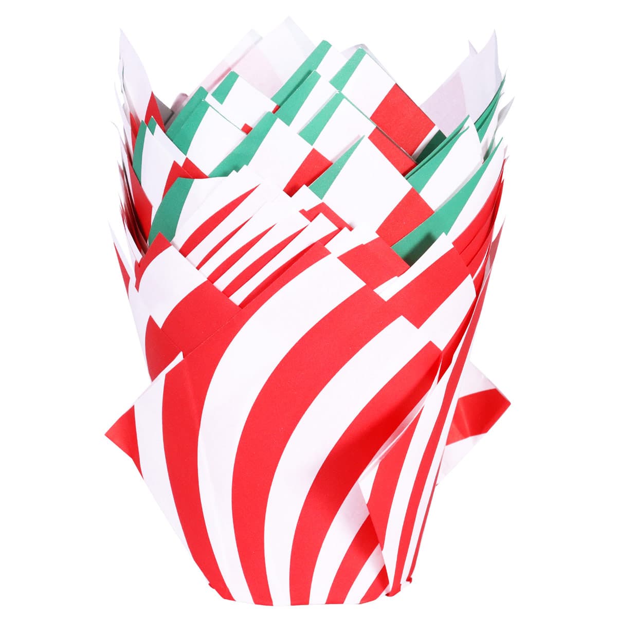 Muffinivuoat tulppaani - Joulun värit, 24kpl