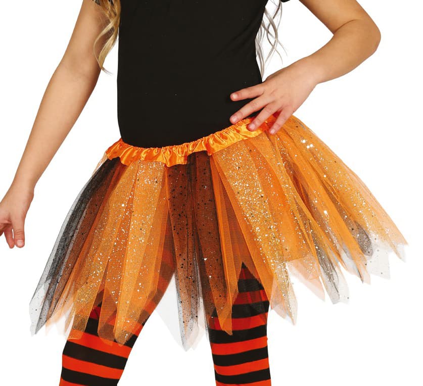 Tyllihame Lasten - Oranssi Musta/Glitteri