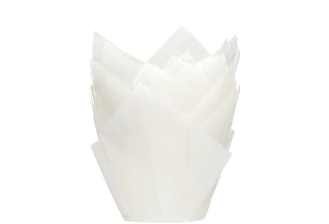 Muffinivuoat tulppaani - Valkoinen, 36kpl