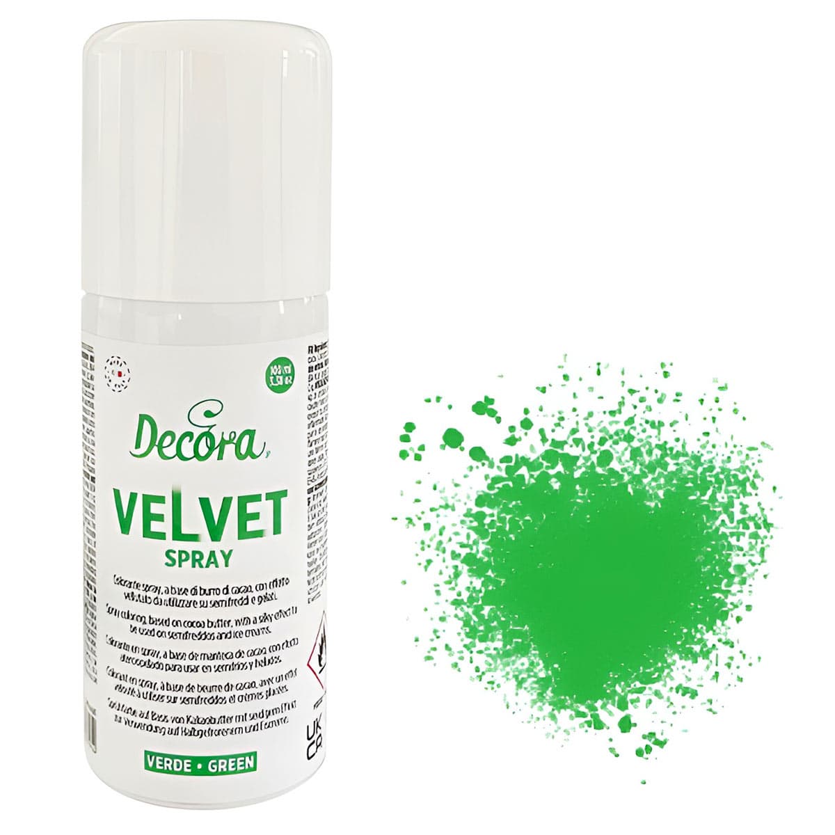 Suklaaspray (Samettispray) - Vihreä, 100ml