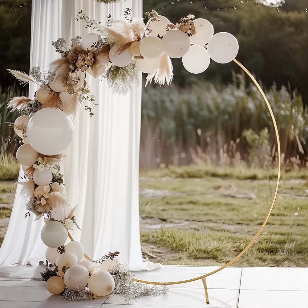 Pyöreä hääkaari - Hunajankeltainen, 2m