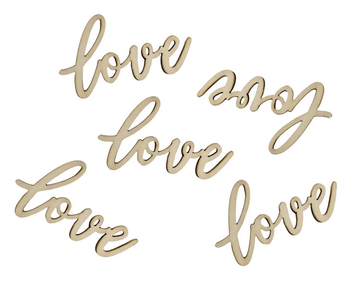 Puiset konfetit - Love, 6 x 3 cm, 18 kpl