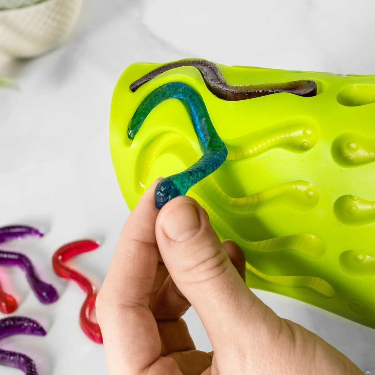 Silikonimuotti - madot