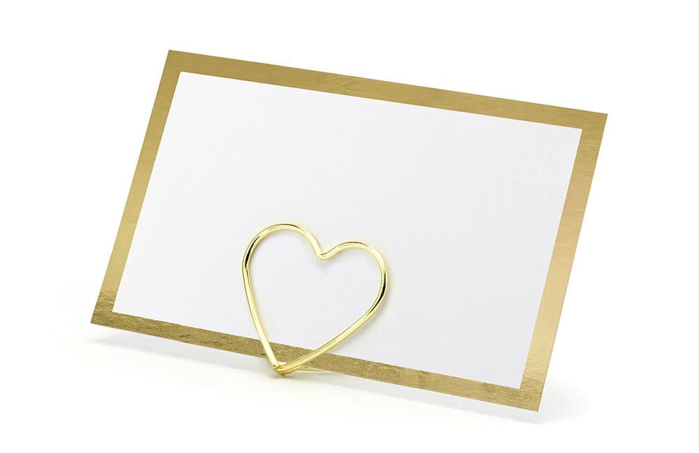 Paikkakortit, Valkoiset kultareunalla, 10kpl