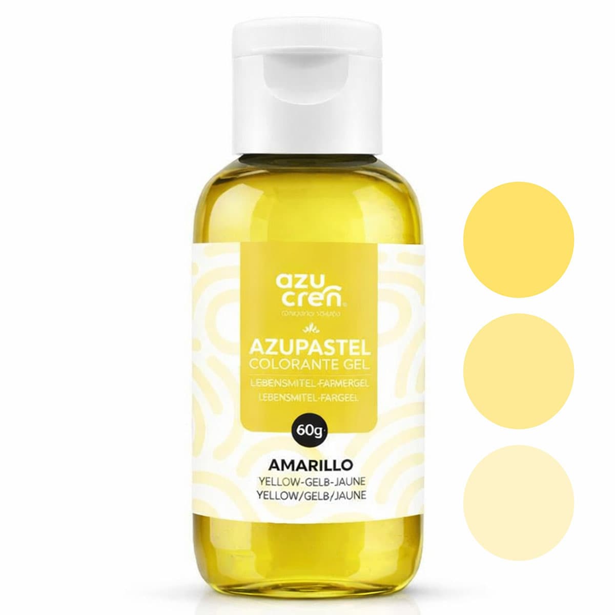 Elintarvikegeeliväri – Keltainen pastellisävy, 50 g Azupastel