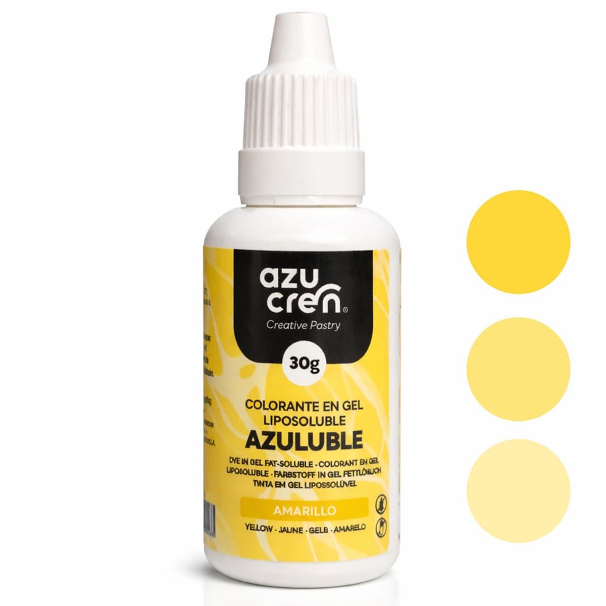 Öljypohjainen Elintarvikeväri - Keltainen, 30 ml Azucren