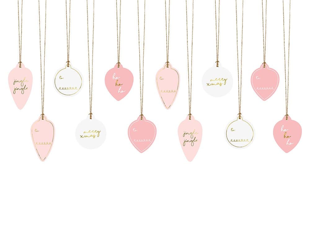 Joulu tagit Joulukuusenpallot, 12kpl