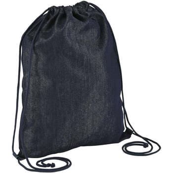Reppu Sols  CHILL denim-urheilukassi puuvillasta kiristysnyörillä  Yksi Koko