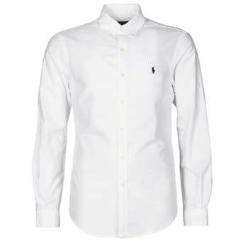 Pitkähihainen paitapusero Polo Ralph Lauren  CHEMISE CINTREE SLIM FIT EN OXFORD LEGER TYPE CHINO COL BOUTONNE  EU XL