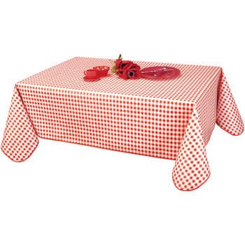 Pöytäliina Habitable  VICHY - ROUGE - 140X200 CM  140x200 cm