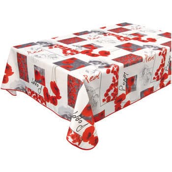 Pöytäliina Habitable  POPPY - BLANC - 140X250 CM  140x250 cm