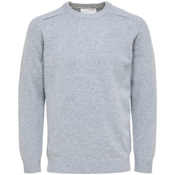 Neulepusero Selected  Wool Jumper New Coban - Medium Grey Melange  EU XXL