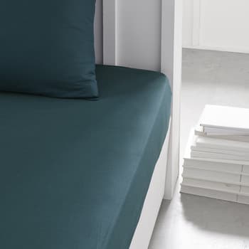 Muotoonommellut lakanat Today  DH 180/200+30 Coton TODAY Essential Paon  180x200 cm