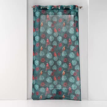 Verhot Douceur d intérieur  PANNEAU A OEILLETS 140 x 240 CM VOILE SABLE IMPRIME CARACAS BLEU  140x240 cm