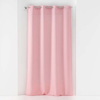 Verhot Douceur d intérieur  PANNEAU A OEILLETS 140 x 240 CM VOILE TISSE SOANE ROSE  140x240 cm