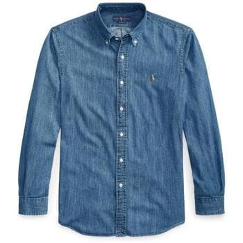 Pitkähihainen paitapusero Polo Ralph Lauren  Custom Fit Denim Shirt - Navy  EU S