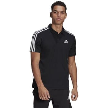 Lyhythihainen poolopaita adidas  rimeblue Designed To Move Sport 3 Stripes  EU M