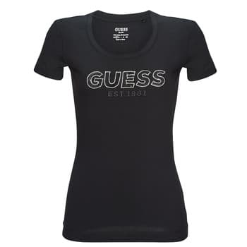Lyhythihainen t-paita Guess  SS RN MESH LOGO TEE  EU XS