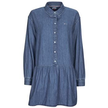 Lyhyt mekko Tommy Jeans  TJW CHAMBRAY SHIRT DRESS  EU S
