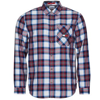 Pitkähihainen paitapusero Tommy Jeans  TJM RELAXED FLANNEL SHIRT  EU M