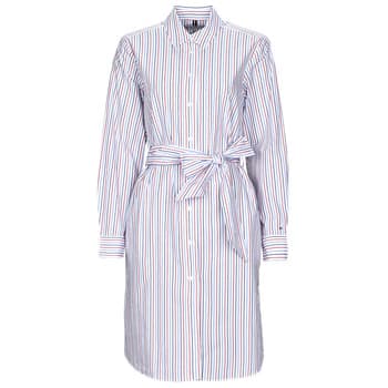 Lyhyt mekko Tommy Hilfiger  ORG CO GBL STP KNEE SHIRT DRESS  FR 36