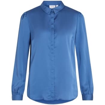 Paita Vila  Camisa Ellette Satin L/S - Federal Blue  FR 38