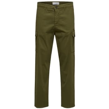 Reisitaskuhousut Selected  Noos Slim Tapered Wick Cargo Pants - Winter Moss  US 28 / 32