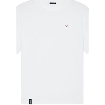 T-paidat & Poolot Organic Monkey  T-Shirt Red Hot - White  EU XL