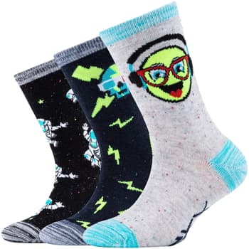 Urheilusukat Skechers  3PPK Boys Casual Space and Smileys Socks  23 / 26