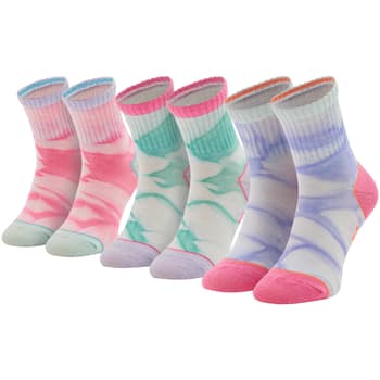 Urheilusukat Skechers  3PPK Girls Casual Fancy Tie Die Socks  27 / 30