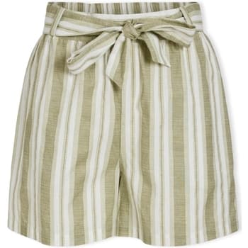 Shortsit & Bermuda-shortsit Vila  Etni Shorts - Egret/Oil Green  FR 40