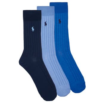 Korkeavartiset sukat Polo Ralph Lauren  EGYPTIAN CTN CREW SOCK 3 PACK  43 / 46