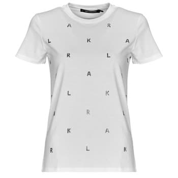 Lyhythihainen t-paita Karl Lagerfeld  RHINESTONE KARL  T-SHIRT  EU XS