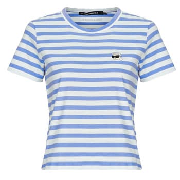 Lyhythihainen t-paita Karl Lagerfeld  IKON STRIPE BOXY T-SHIRT  EU XL