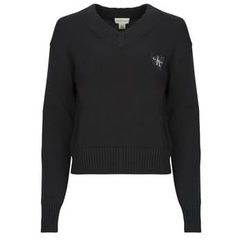 Neulepusero Calvin Klein Jeans  CK EMBRO BADGE V-NECK SWEATER  EU M