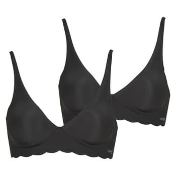 Kolmiorintaliivit / Kaarituettomat rintaliivit Sloggi   ZERO Microfibre 2.0 Soft Bra PACK DE 2  EU L