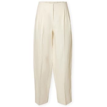 Housut Selected  W Barrel Lia Trousers - Birch  FR 36